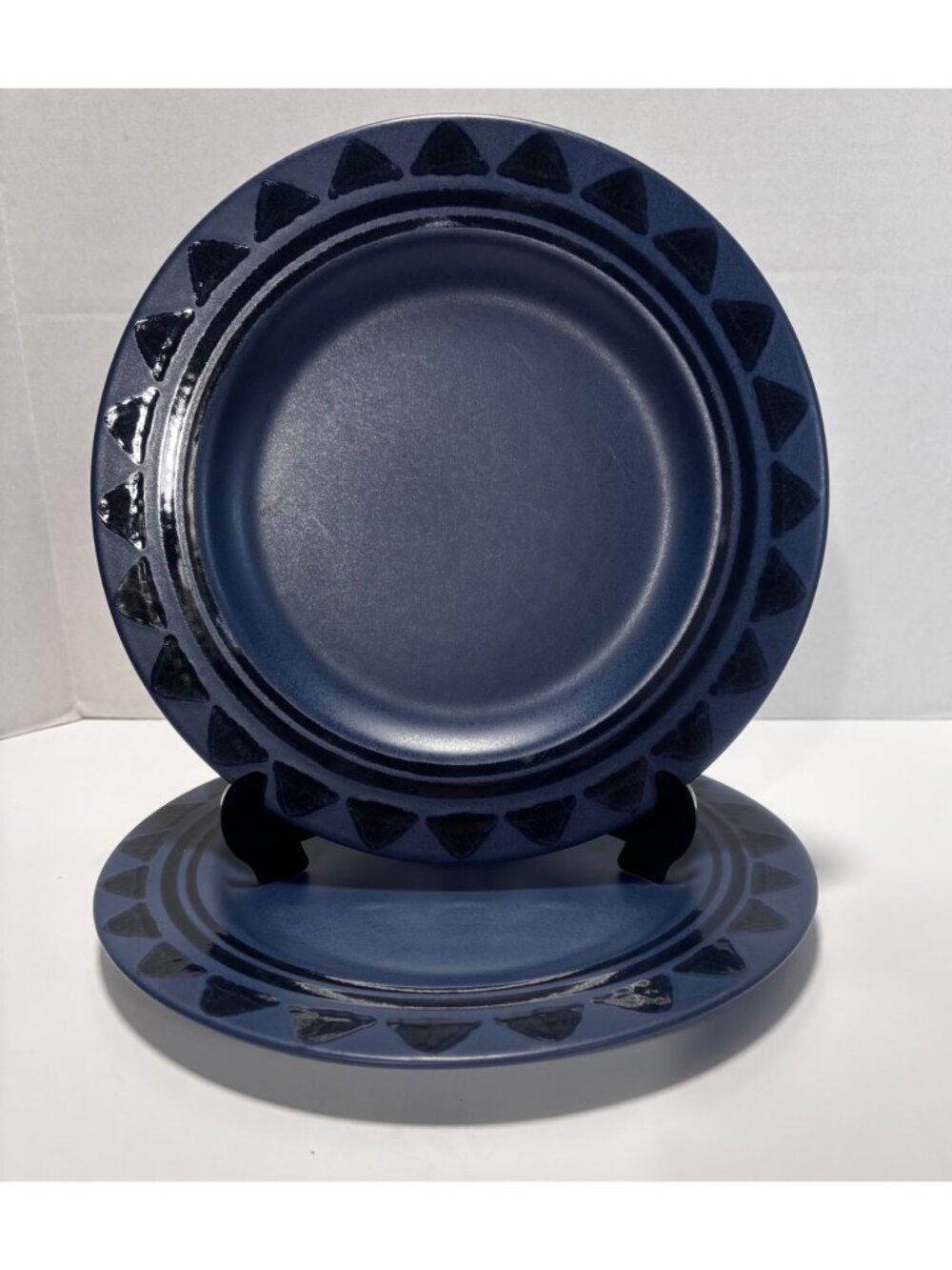 Pfaltzgraff Morning Light Stoneware Dinner Plates Set Of 2 VTG 90s Made In USA